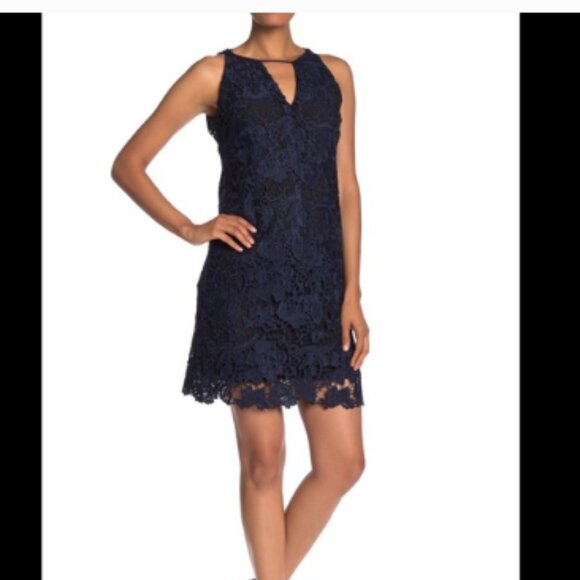 NWT Sam Edelman Lace Embroidered Sheath Dress size 4 - Picture 1 of 7